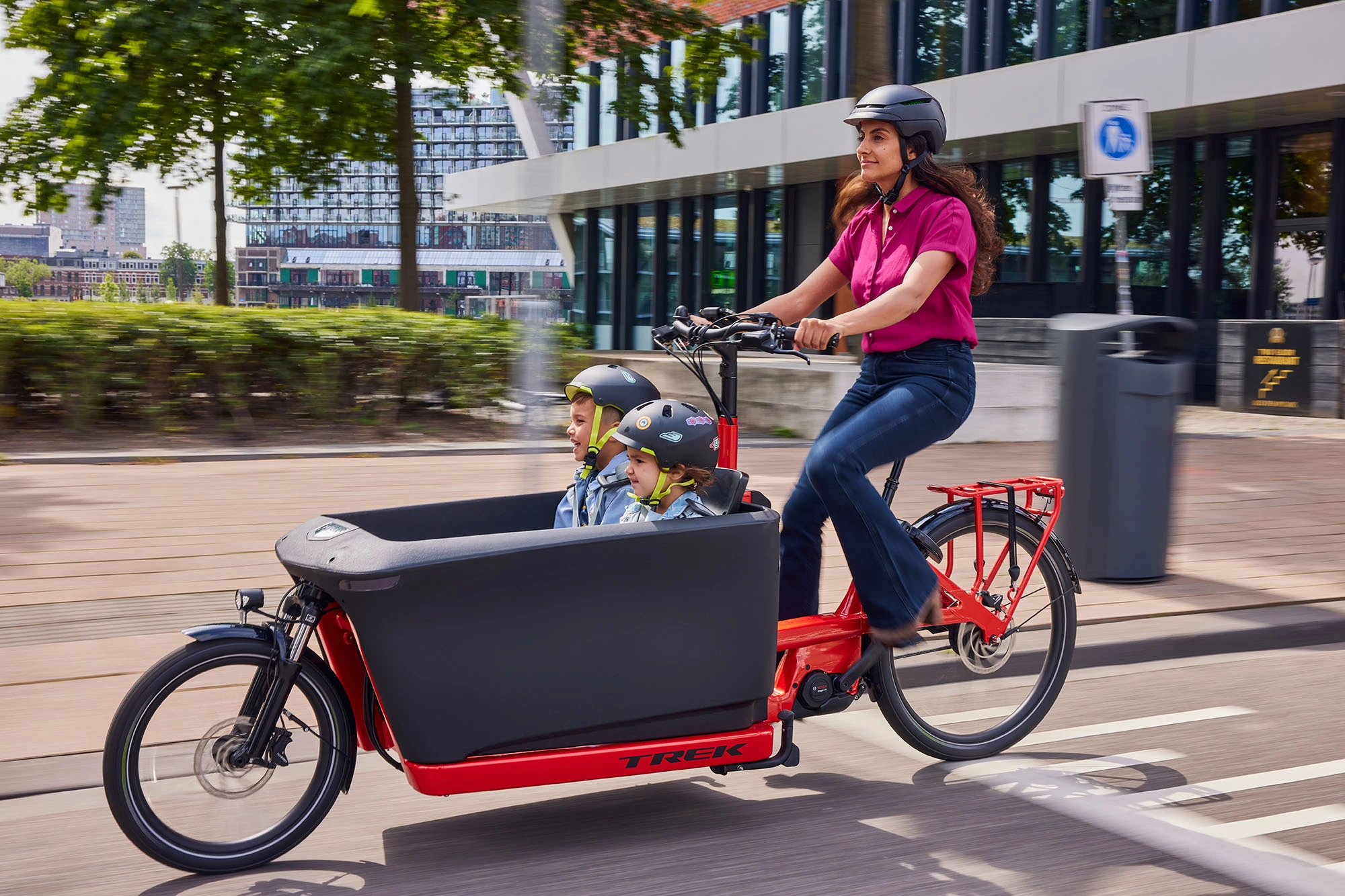 Mit dem Lastenfahrrad durch die Stadt