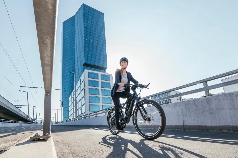 Fahrrad fahren in der Stadt